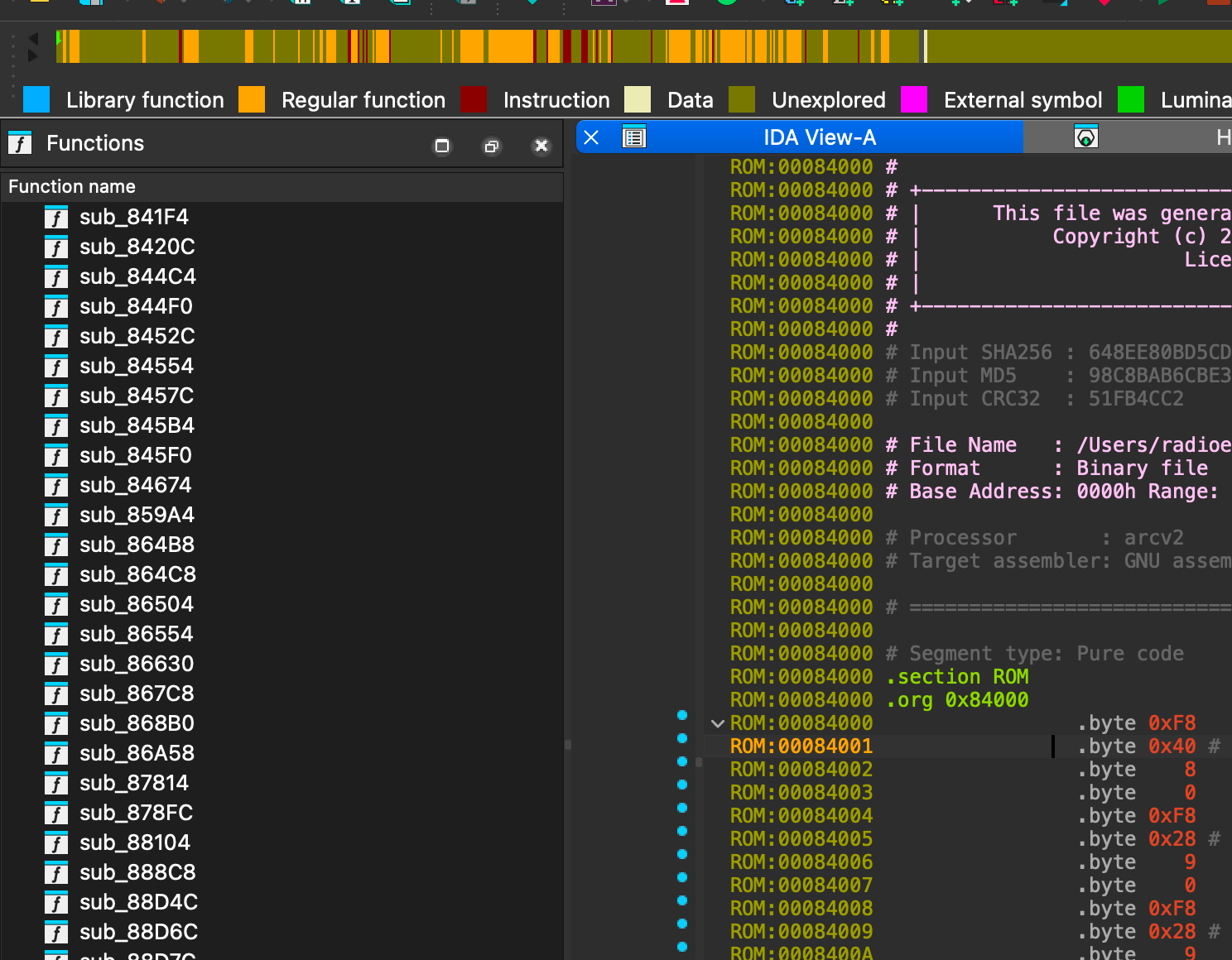 functions in IDA